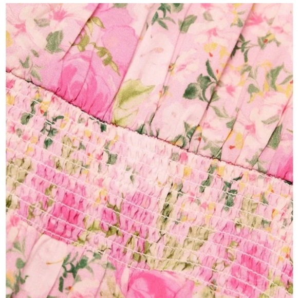 NWOT XS LoveShackFancy Vernon Floral Maxi Dress Pink floral - Picture 5 of 14